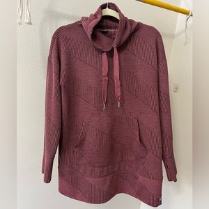 Free Country Cowl Neck Tunic for Women - cool pink and black pattern!